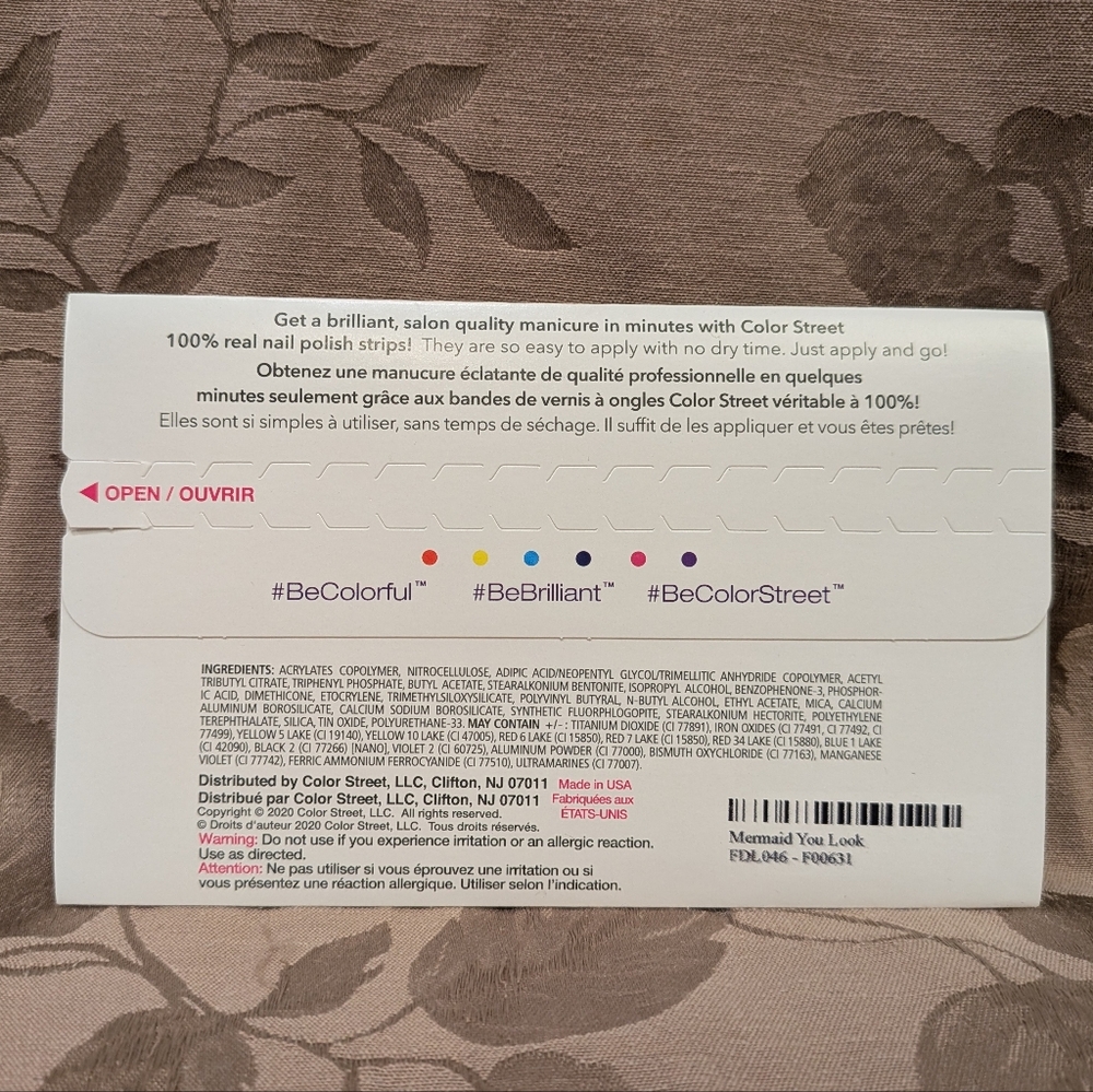 Color Street Mermaid You Look Nail Polish Strips, New With Tags! - Picture 2 of 2